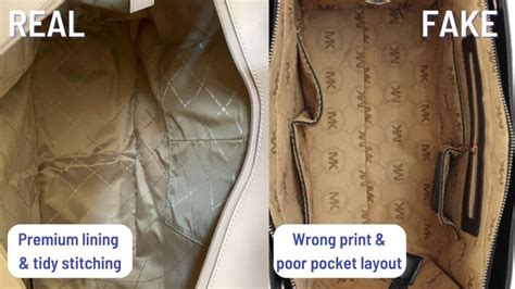 inside of a real michael kors purse|real michael kors bag inside.